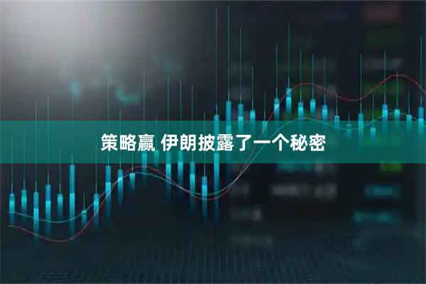 策略赢 伊朗披露了一个秘密
